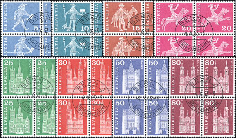 1963-1968, Postgeschichtliche Motive und Baudenkmäler