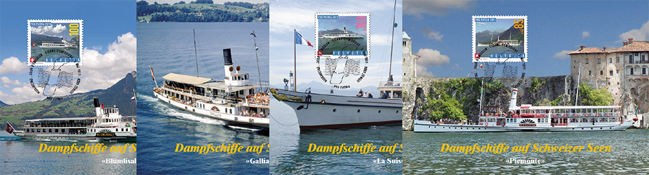 2011, Maximumkarten &quot;Dampfschiffe auf Schweizer Seen&quot;