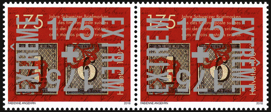 2018, 175 Jahre Schweizer Briefmarken