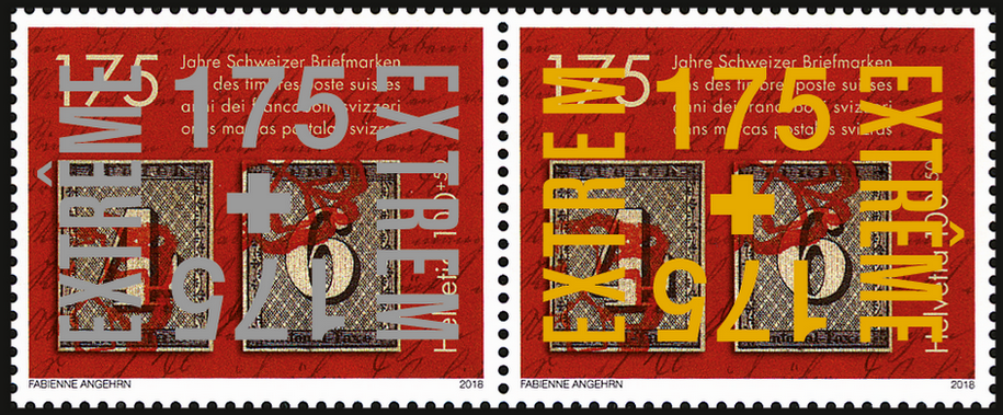 2018, 175 Jahre Schweizer Briefmarken