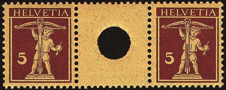 5+5 Rp. rotlila, sämisch