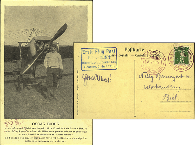 1913, Postflug Biel-Bern