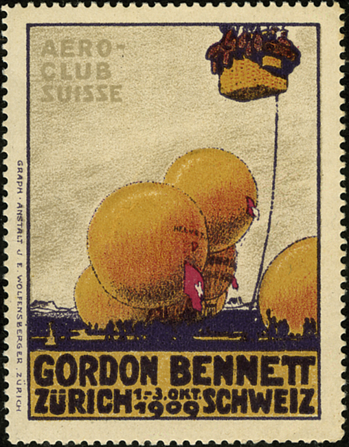 1909, Gordon-Bennett-Wettfliegen Zürich