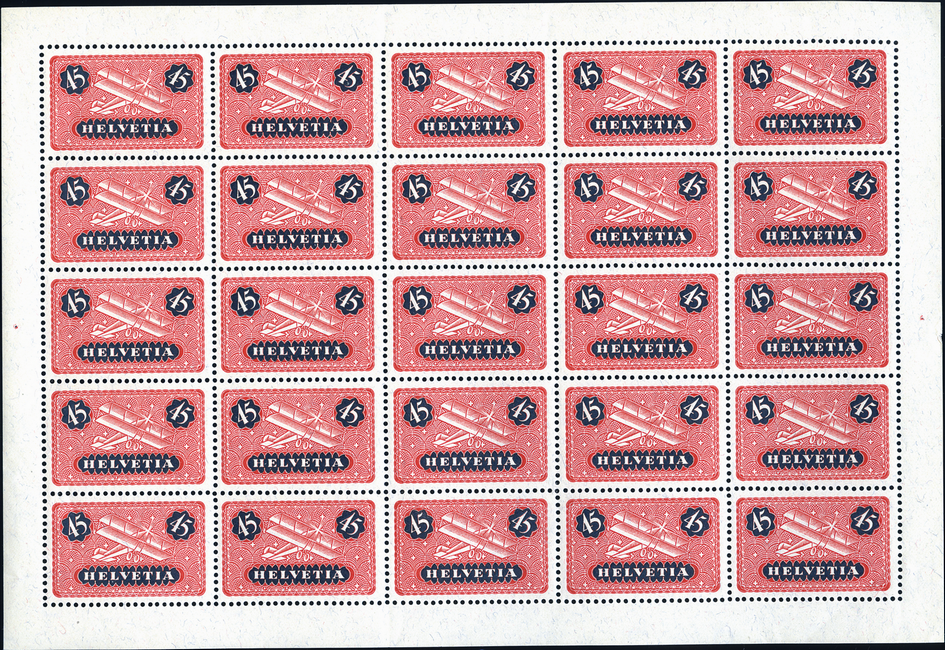 45 Rp. rot-dunkelblau