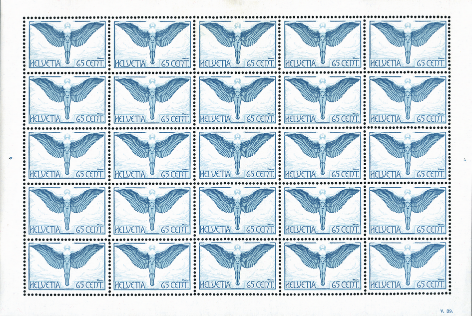 65 Rp. Ikarus, hellblau-grünblau