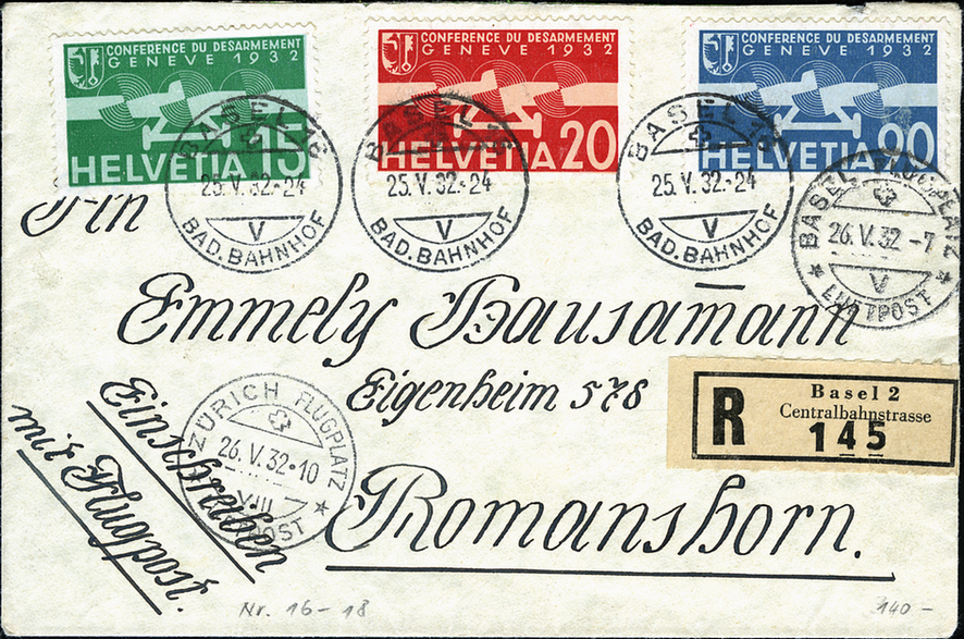 1932, Gedenkausgabe zur Abrüstungskonferenz in Genf