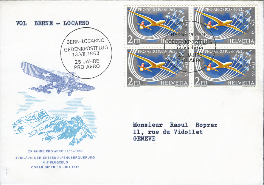 2 Fr. silber-blau-orangegelb-rot