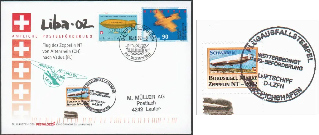 2002, Zeppelin Vierländerflug: Altenrhein -Vaduz