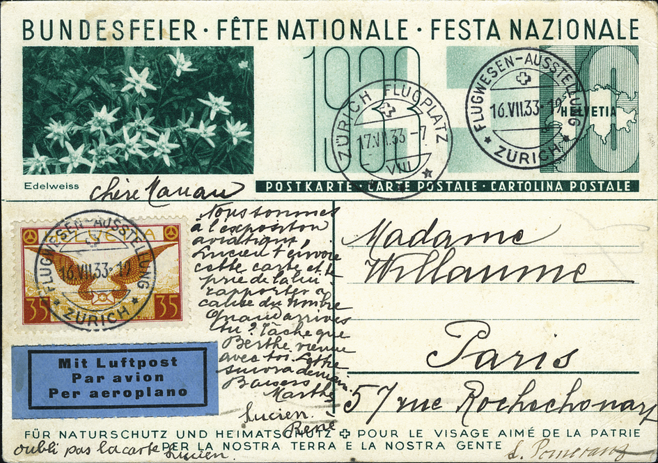 1933, Zürich - Paris