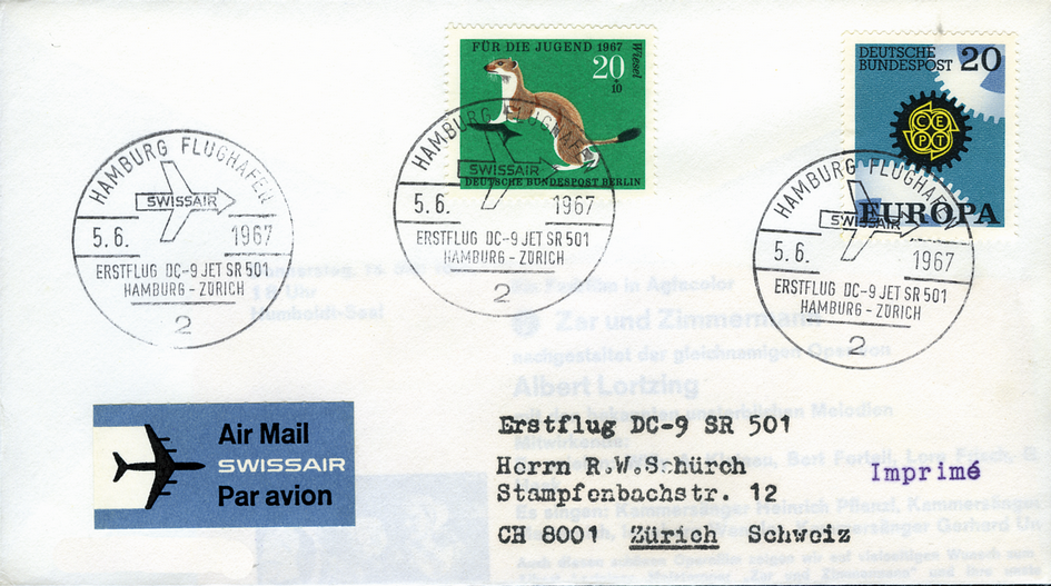 1967, Hamburg - Zürich