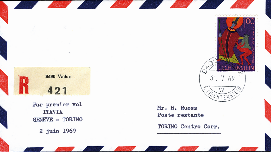1969, Genf - Turin ab Liechtenstein