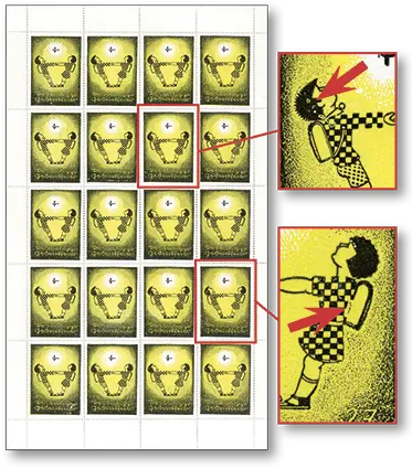 1927, Pestalozzi-Sonderflug Brugg - Yverdon, OK-Vignette Zwei Schulkinder, zitronengelb-schwarz
