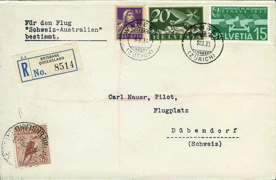 1933, Zürich - Sydney