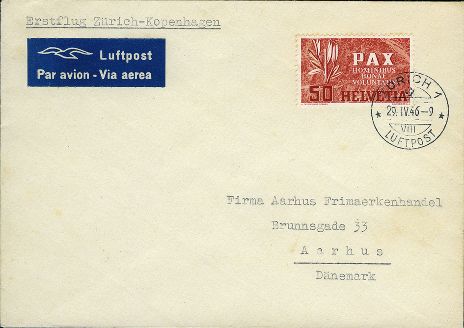 1946, Zürich - Kopenhagen