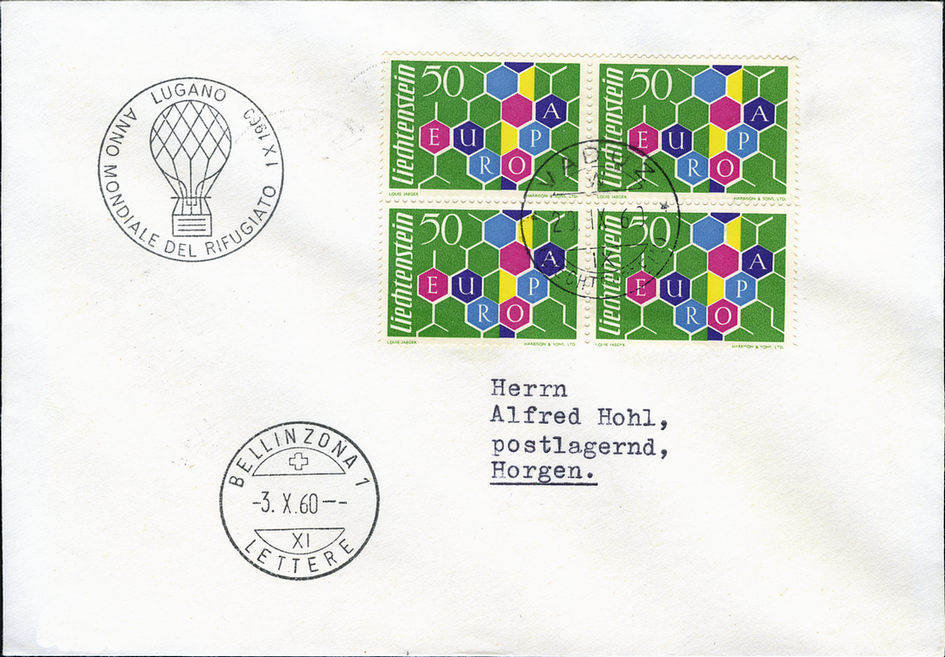 1960, Ballonaufstieg III "Weltflüchtlings-Jahr"