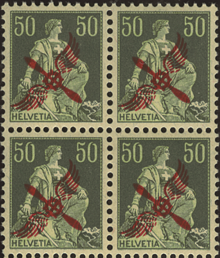 50 Rp. Tellknabe mit Armbrust, dunkelgrün-hellgrün