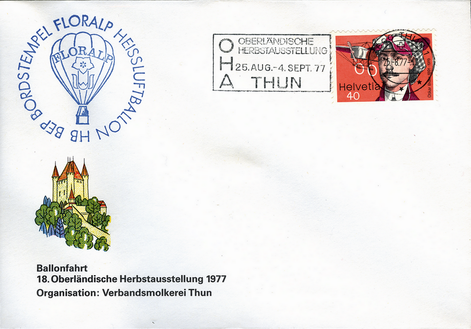 1977, Ballonfahrt Thun