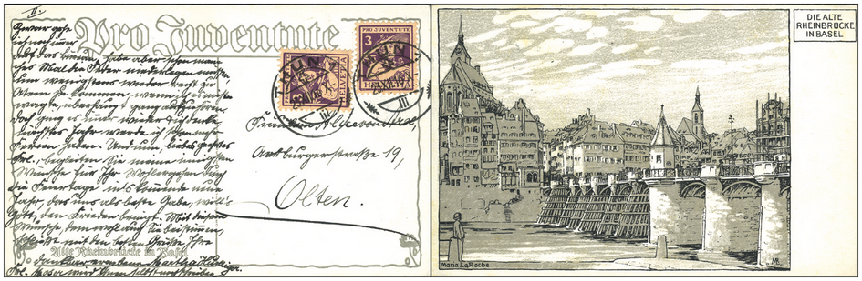 3(+2) Rp. Freiburgerin