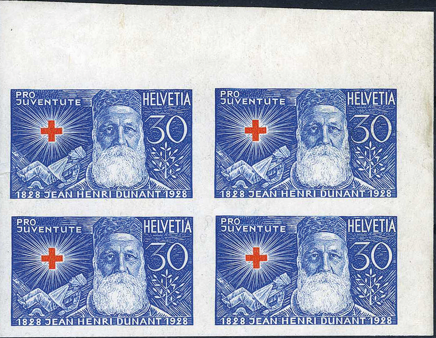 30(+10) Rp. Henri Dunants, "Ungezähnt statt gezähnt"