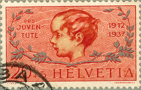 20+5 Rp. Knabenkopf, "A retouchiert"