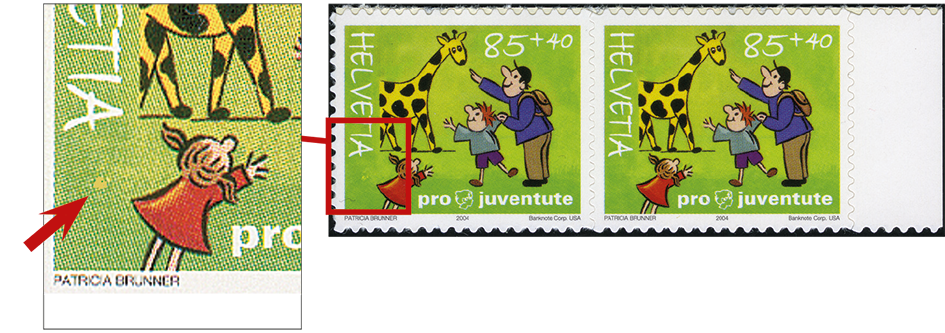 85+40 Rp. Entdeckungslust, "Fleck beim Mädchen"