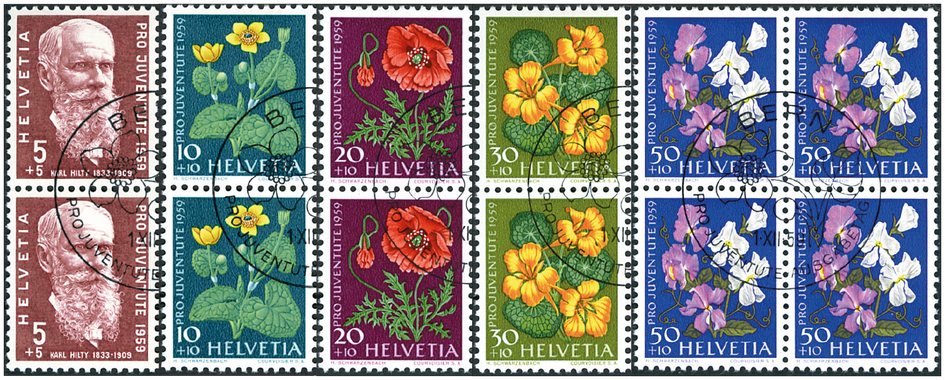 1959, Bildnis Karl Hiltys, Wiesen- und Gartenblumen