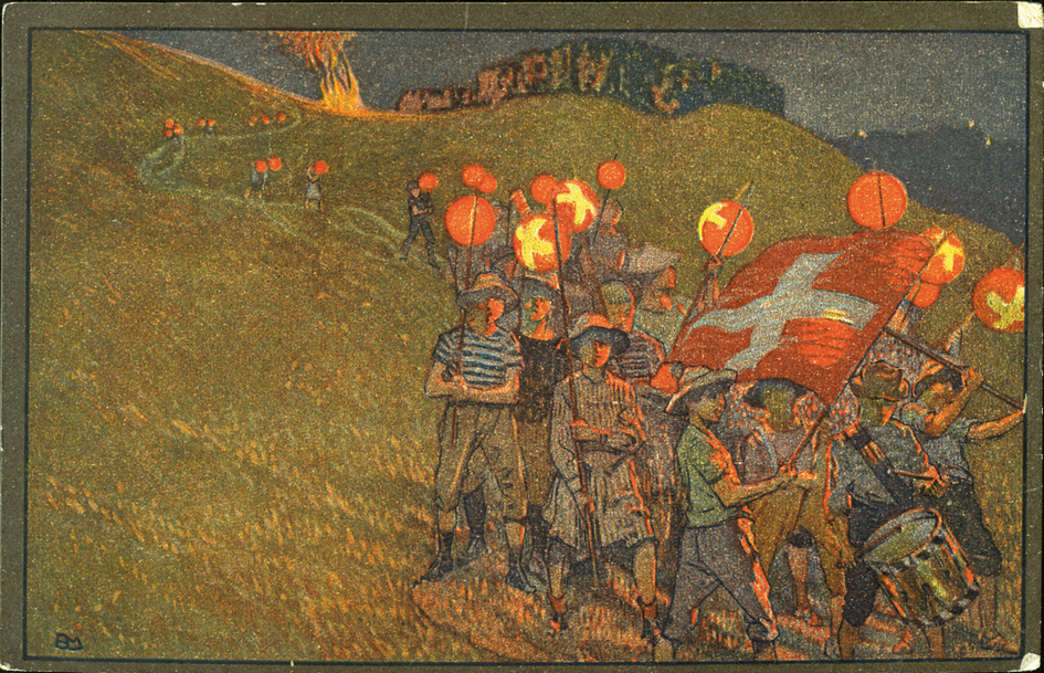 1912, 5 Rp. Lampionumzug