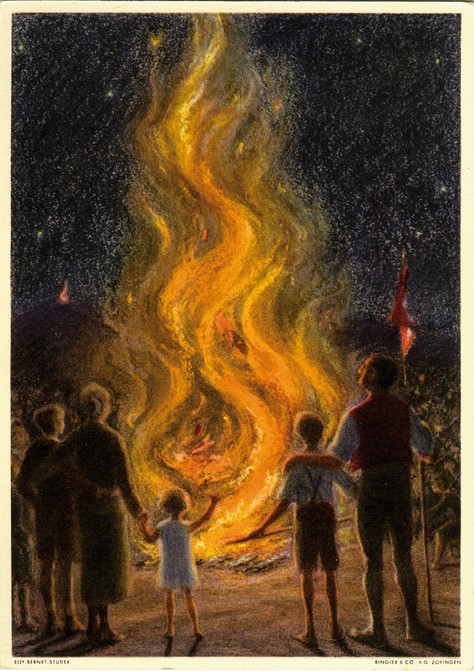 1934, 10 Rp. Augustfeuer