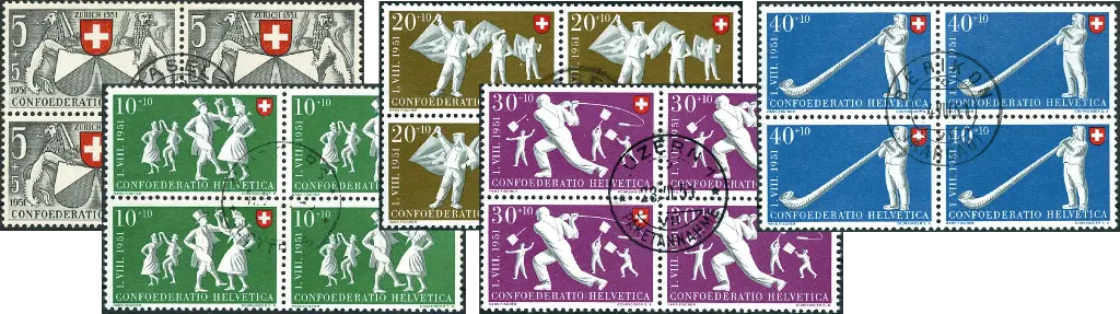 1951, Zürich 600 Jahre in der Eidgenossenschaft und Volksspiele, ET deutsch