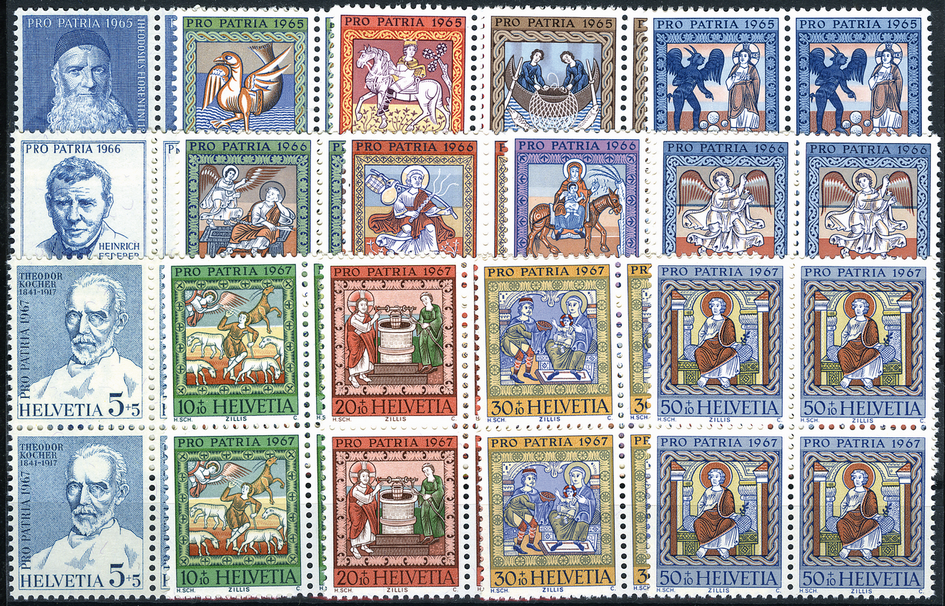 1965-1967, Deckengemälde aus der Kirche St. Martin, Zillis, Graubünden