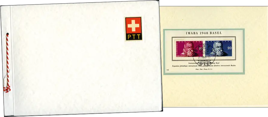 1948, Internationale Briefmarkenausstellung in Basel (IMABA), PTT-Geschenkheft