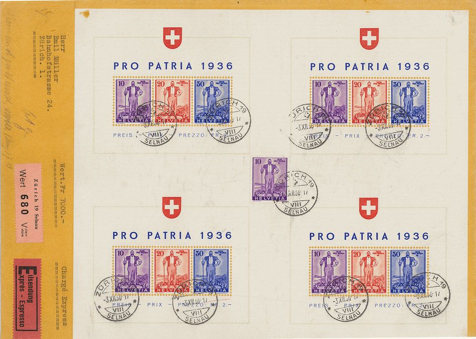 1936, Pro Patria (Eidgenössische Wehranleihe)