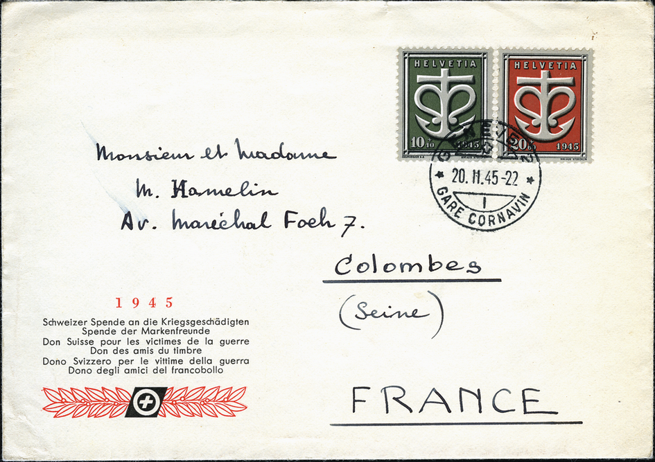 1945, Schweizer Spende an die Kriegsgeschädigten