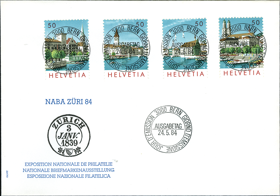1984, Nationale Briefmarkenausstellung in Zürich (NABA ZÜRI 84)