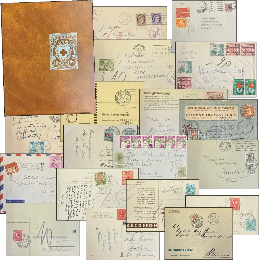1888-1962 Nachporto-Kollektion Belege