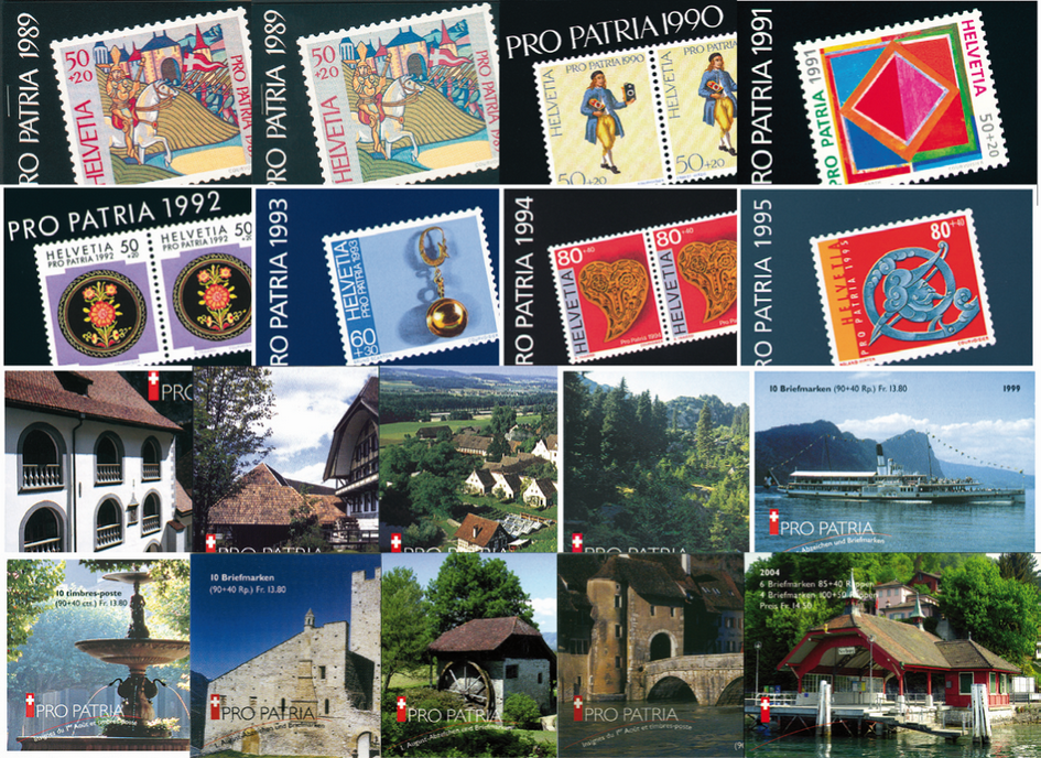 1989-2004, Pro Patria-Heftchen-Kollektion