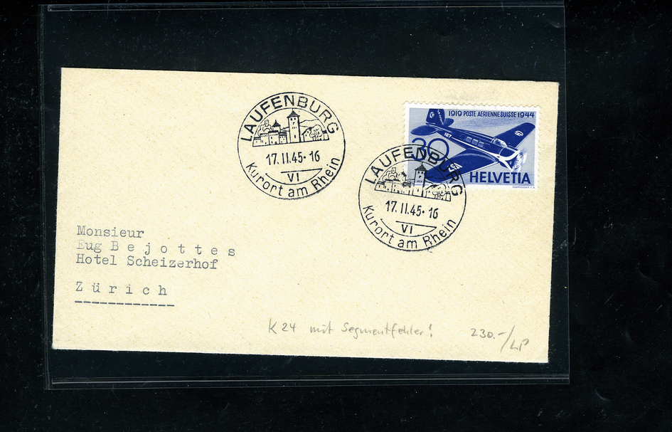 1945, Laufenburg mit Segmentfehler