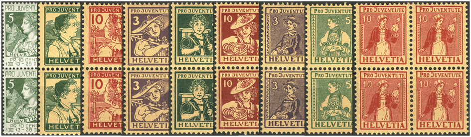 1913-1917, Trachtenbilder