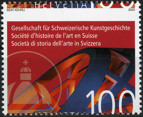 100 Rp. Kunstgeschichte, &quot;Zähnung durch das Markenbild, um zirka 5 mm nach oben verschoben&quot;