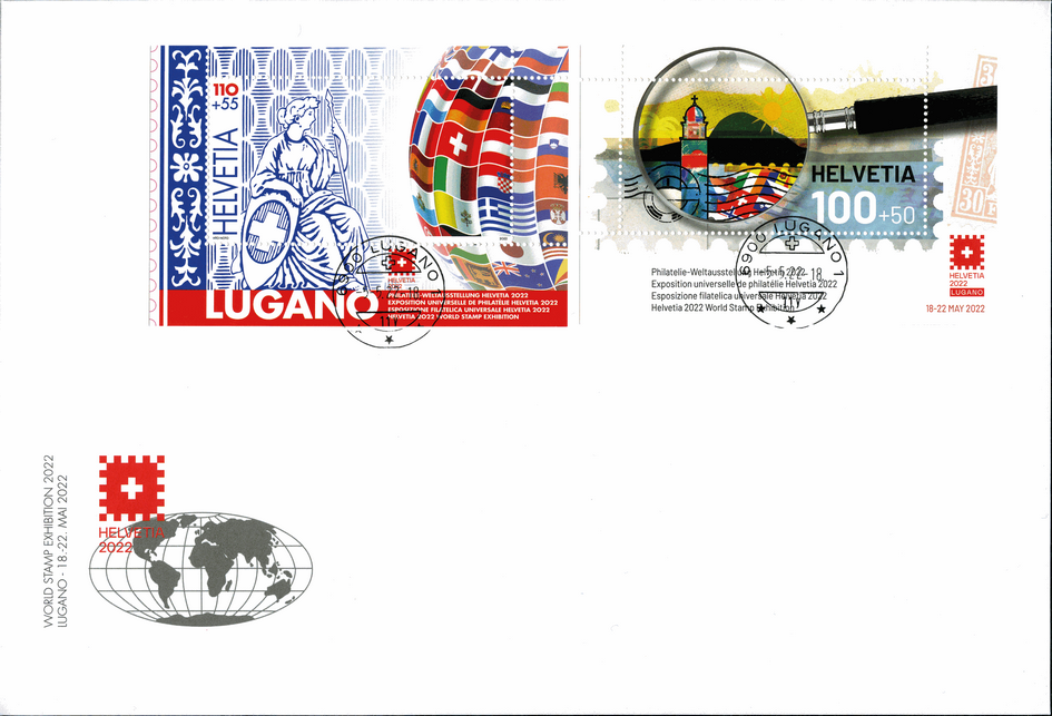 2022, Weltausstellung HELVETIA 2022 Lugano und Philatelie-Weltausstellung 2022