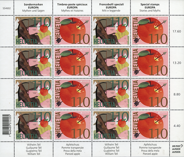 2022, Komplett-Set "EUROPA - Mythen und Sagen" 