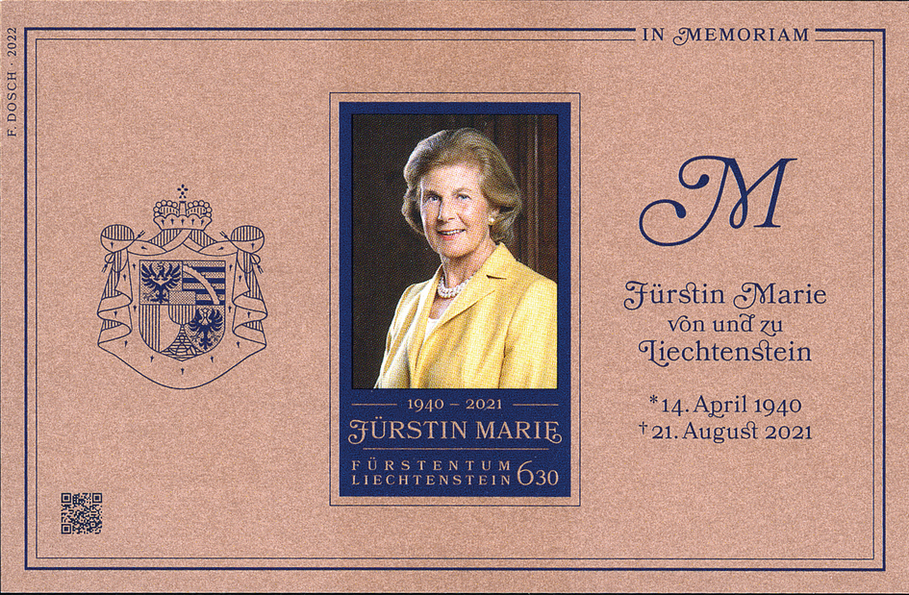 2022, Im momoriam Fürstin Marie von und zu Liechtenstein