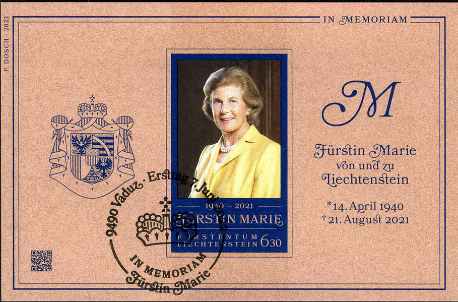 2022, Im momoriam Fürstin Marie von und zu Liechtenstein