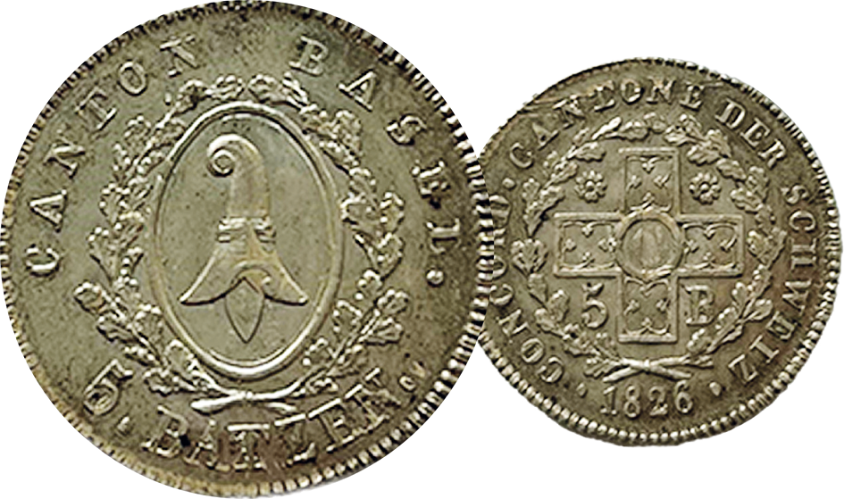 1826, 5 Batzen Basel