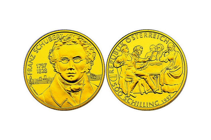 1996, 500 Schilling "Franz Schubert"