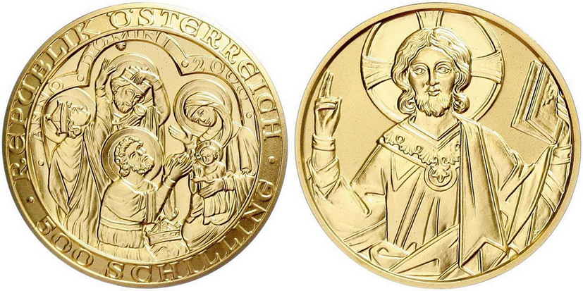 2000, 500 Schilling "Geburt Christi"