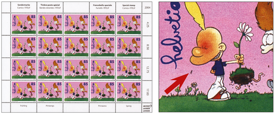 85 Rp. Frühling, &quot;Bienchen über Blümchen&quot;