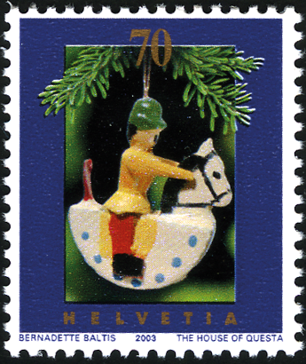 70 Rp. Weihnacht, "Schnee auf den Zweigen"