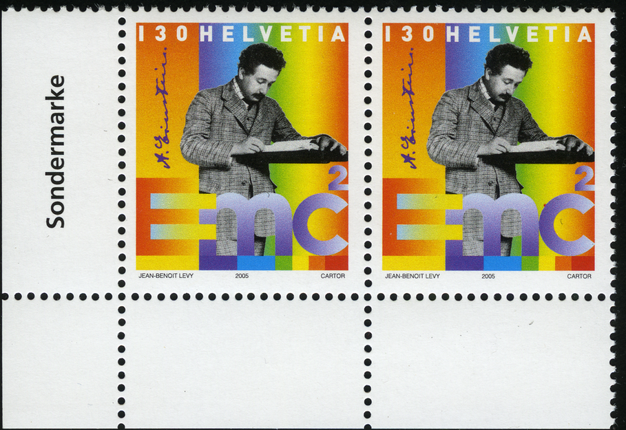 130 Rp. Albert Einstein, "Roter Fleck bei C"