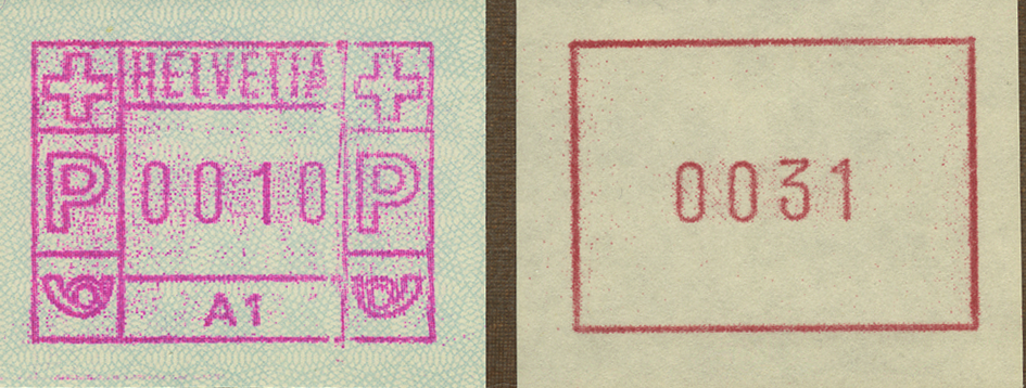 1976 ATM Type 1-4, &quot;Probedruck&quot;